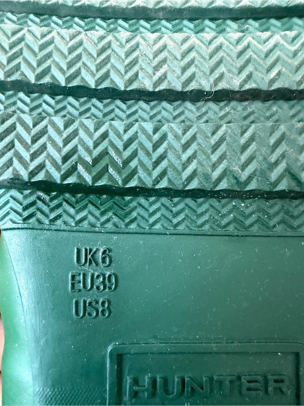 Hunter Green Women's Tall Rain Boots - Picture 5 of 5